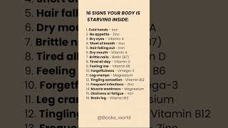 16 Warning Signs of Vitamin & Mineral Deficiency