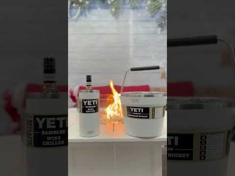 The perfect combo for any New Years Party! Keep your drinks cold and yourself warm! #trex #yeti