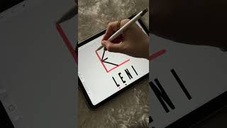 Transform Names into Unique Logos with Procreate Tutorial #NameLogo #Procreate #DesignTips