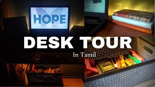 [TAMIL] MINIMAL DESK TOUR + HOW I ORGANISE MY DESK IN 2023