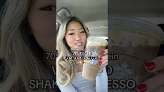 FULL ORDER & MACROS BELOW | Low Cal Iced Shaken Espresso 😋 #starbuckscoffee #starbucksdrinks
