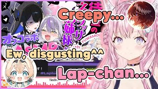 holoX members' reaction to their leader becoming Nerissa's pig...【#asakoyo】
