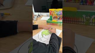 Coloring using his new Crayola #crayola #colors #coloring