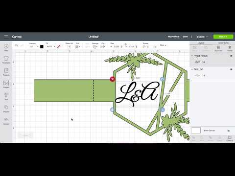 How to create a monogram in Cricut Design Space