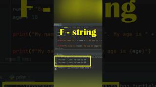 f string python  #code #python #programming