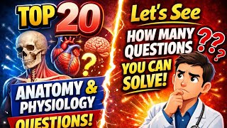 Most important Anatomy & Physiology MCQs for Nursing Exams | 2026 #anatomy #physiology #quiz #exam 