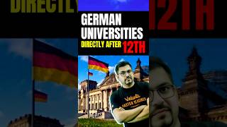 German Universities accepting 12th Marks for Direct Admission😱😱#studyabroad #germany #german