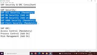 What is SAP Security & GRC Consultant Job ???