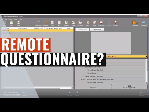 SMI Eye Tracking : Tutorial Remote Questionnaire
