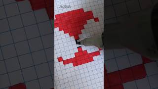 hand drawn pixel art  #shorts #art #drawing