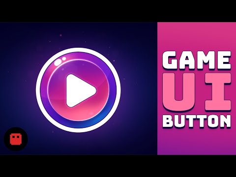 How to draw a game button - Illustration process | Game UI
