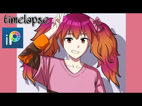[Timelapse] Rainbow OC (Ibis Paint X)