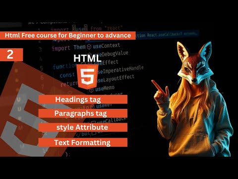 HTML for Beginners: Mastering Headings, Paragraphs & Formatting