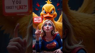 😱 Supergirl bina paani ke gir gayi! 🦸‍♀️ Duck ne bachaya, lekin LIKE karna bhool gaye?! 💧 #Shorts