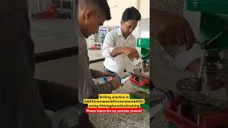 Drilling practice in Job#iticoursework#iticoursework#ititraining #itivlog#practicaltraining