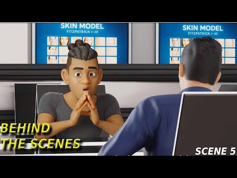 Blender character animation behind the scene-scene 5