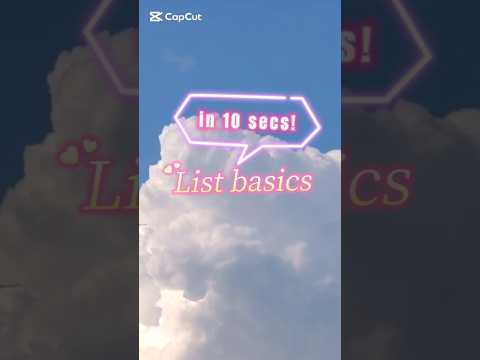 List Basics in 10 Sec | HTML Lists Explained Fast!