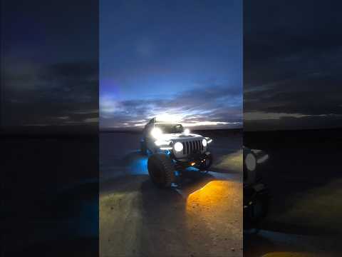 Doesn’t everyone run circles around their vehicles at sunset 😜#rubicon #offroadjeepgladiator #4x4