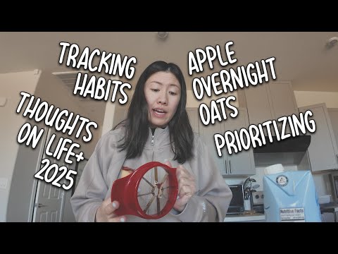 in my 30s | making overnight oats, why I sleep at midnight, & starting 2025 right