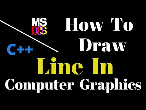 HOW TO DRAW LINE IN  C++ (COMPUTER GRAPHICS)
