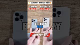 🚀📲💥🔋 iPhone 16 Vs iPhone 16 Pro Max – Real Battery Test 🔋!!