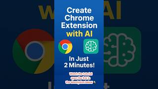 create chrome extension using AI #chrome #extension #ai #programming