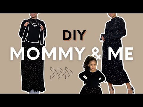 How to Upcycle a Baggy Dress into Matching Mommy & Me Outfits | DIY Tutorial