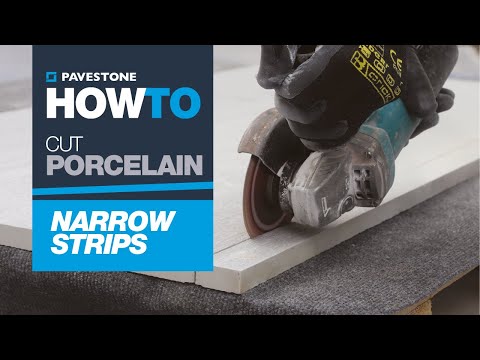 How To Cut Narrow Strips in Porcelain Paving