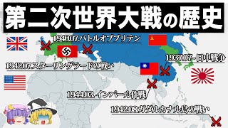 【ゆっくり解説】第二次世界大戦の歴史がほぼわかる動画
