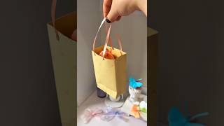 DIY Paper Gift Bag 🎁🩷 #diy #craft #giftideas #handmade #viral #trending #paperbag