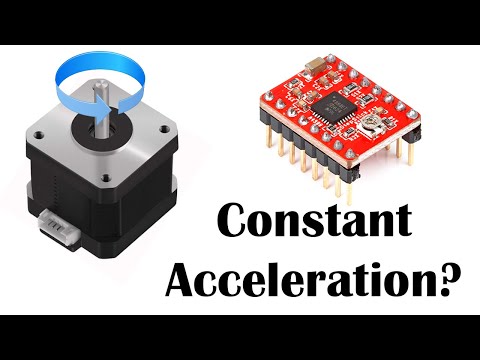 Constant Angular Acceleration of a Stepper Motor with Arduino