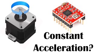 Constant Angular Acceleration of a Stepper Motor with Arduino
