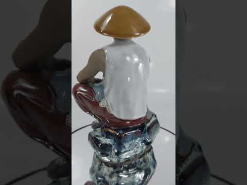 Carpenter with Sledgehammer - Vintage Chinese Shiwan Mudman Figurine