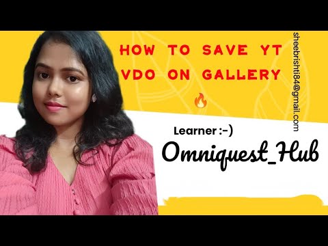 How to save youtube video in gallery|For both 💻&📱#viralvideo#tech#trending#tutorial@Omiquest_Hub