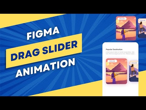 Figma Drag Card Animation | Figma drag slider