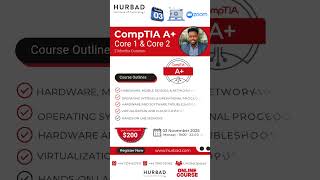 CompTIA A+ Core 1 & Core 2 Zoom Class -  03 November 2025
