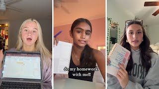 Do My Homework With Me | TikTok Compilation