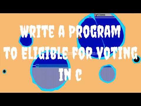 Wap to eligible for voting in c | Programming Zone |