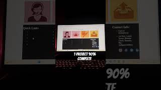 Day-11 (1st project 90% complete ) this is my web developer journey #shorts #viral #tranding #tech