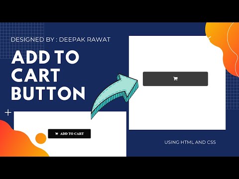 How To Create Add To Cart Button | HTML & CSS