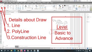 Basic Autocad Part-2 !! Line, Polyline, Construction Line !!Lrean From Zero!! Problem Slove Autocad