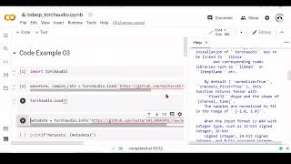 10b torchaudio.load( ... ) - Code Explanation Example 03 - Load (TorchAudio) and Plot (PyPlot)