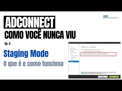 O que é e como instalar o ADConnect em staging mode