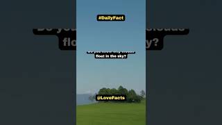 Do you know why clouds float in the sky? #shorts #facts