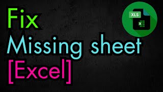 How to Fix Missing Sheet Tabs in Excel    How to Restore Hidden Sheet Tabs in Excel