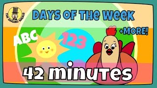 Days of the week song + more | Kids song compilation | The Singing Walrus