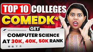 💥COMEDK 2025: Top 10 CSE Colleges | Branch-Wise CUTOFF & PLACEMENT #BTech #COMEDK #RVCollege #BMS