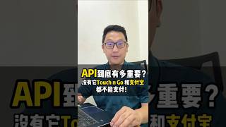 API到底有多重要？没有它支付宝和Touch N Go都不能支付！