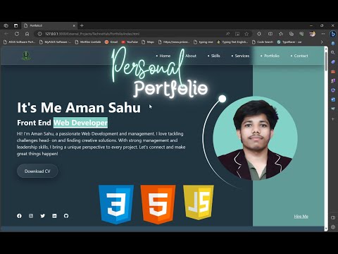 Portfolio 🧑🏻‍💻| Personal Portfolio | How to make a portfolio.