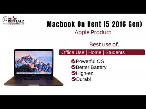 MacBook on Rent i5 2016 Gen  16GB RAM 512GB SSD |Indiarentalz|